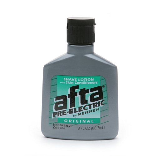 Mennen AFTA Shave Lotion - Oil Free, Non-Greasy Skin Conditioning Pre-Electric Shave for Men - 3 FL OZ