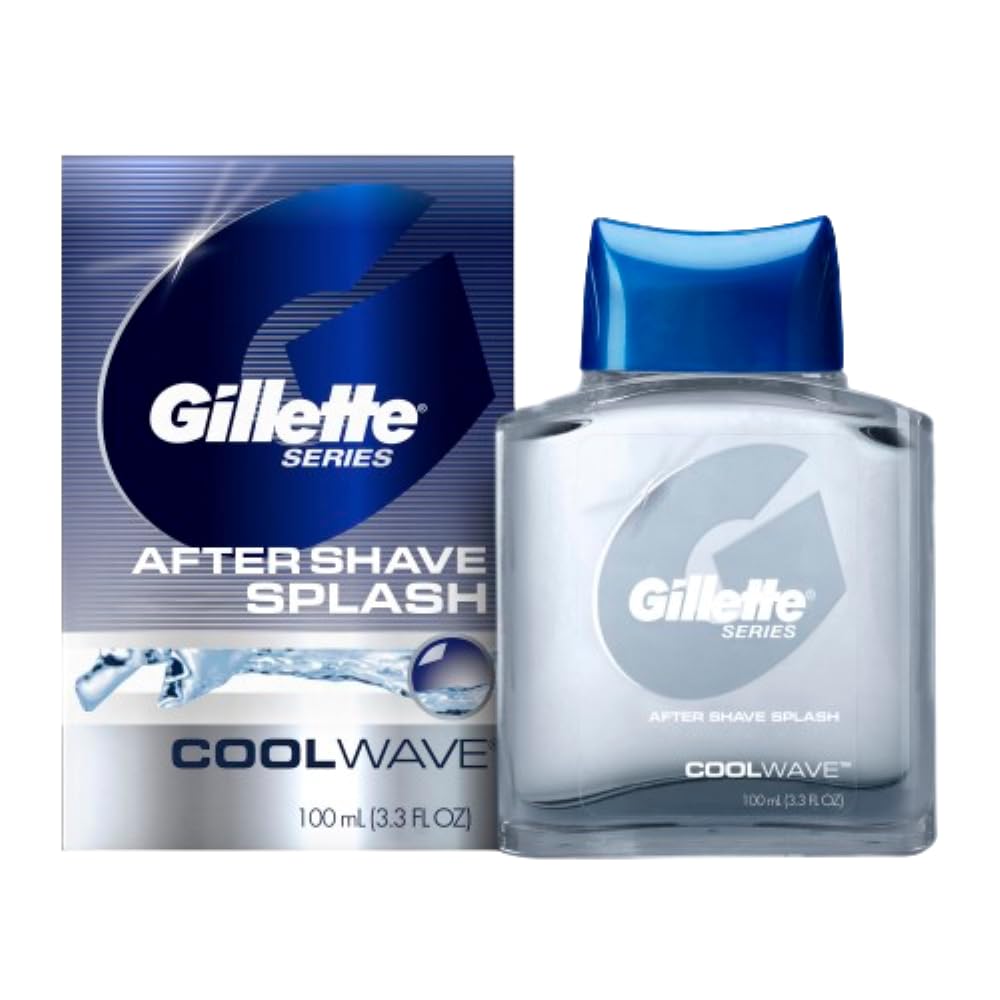 Gillette Series Cool Wave After Shave for Men - Soothing Aftershave Lotion, |3 fl oz - Refreshing Post Shave Balm & Colo
