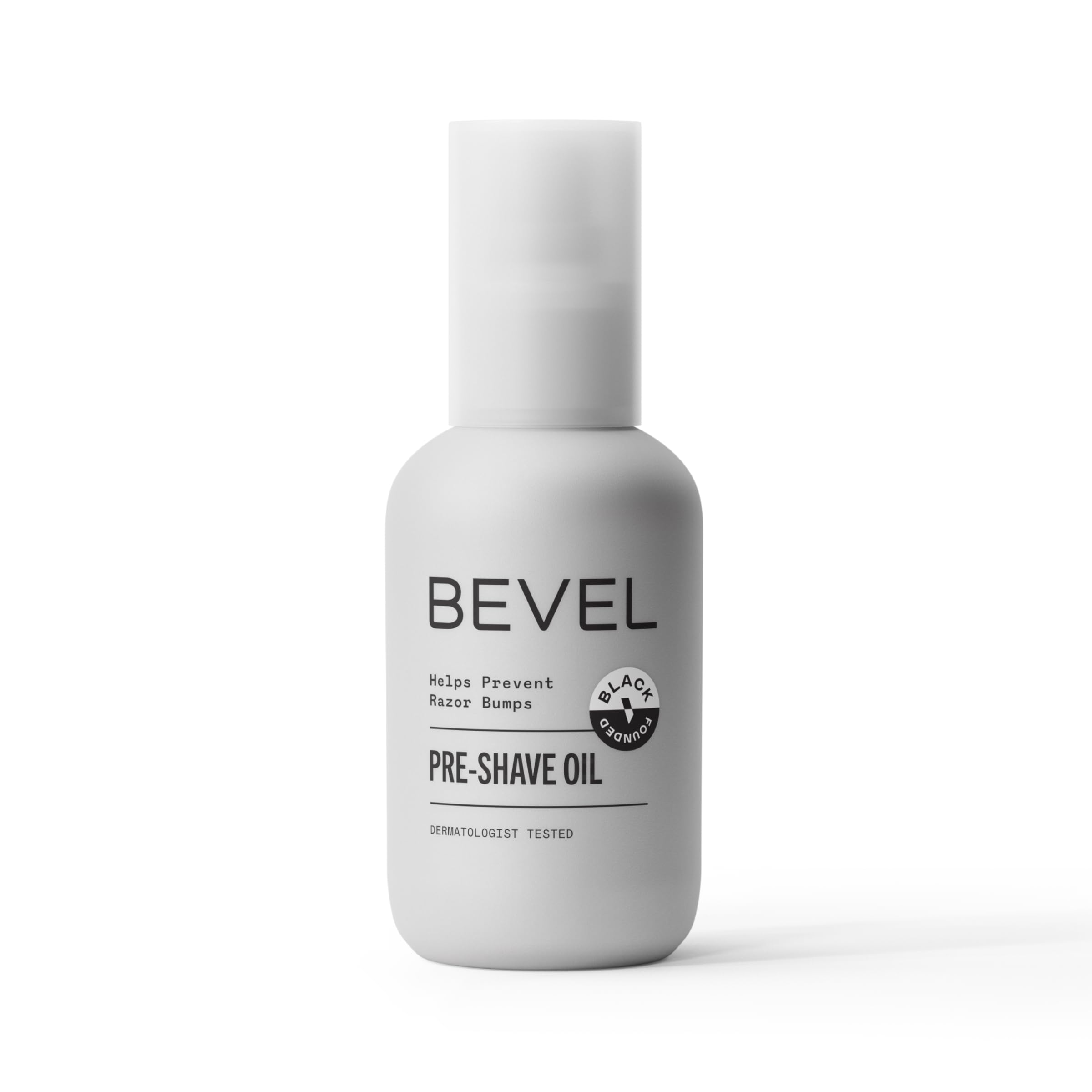 Bevel Pre Shave Oil for Men - Soften Hair & Protect Skin - 2 Fl Oz - Castor, Olive & Tea Tree Oils - Prevents Razor Burn