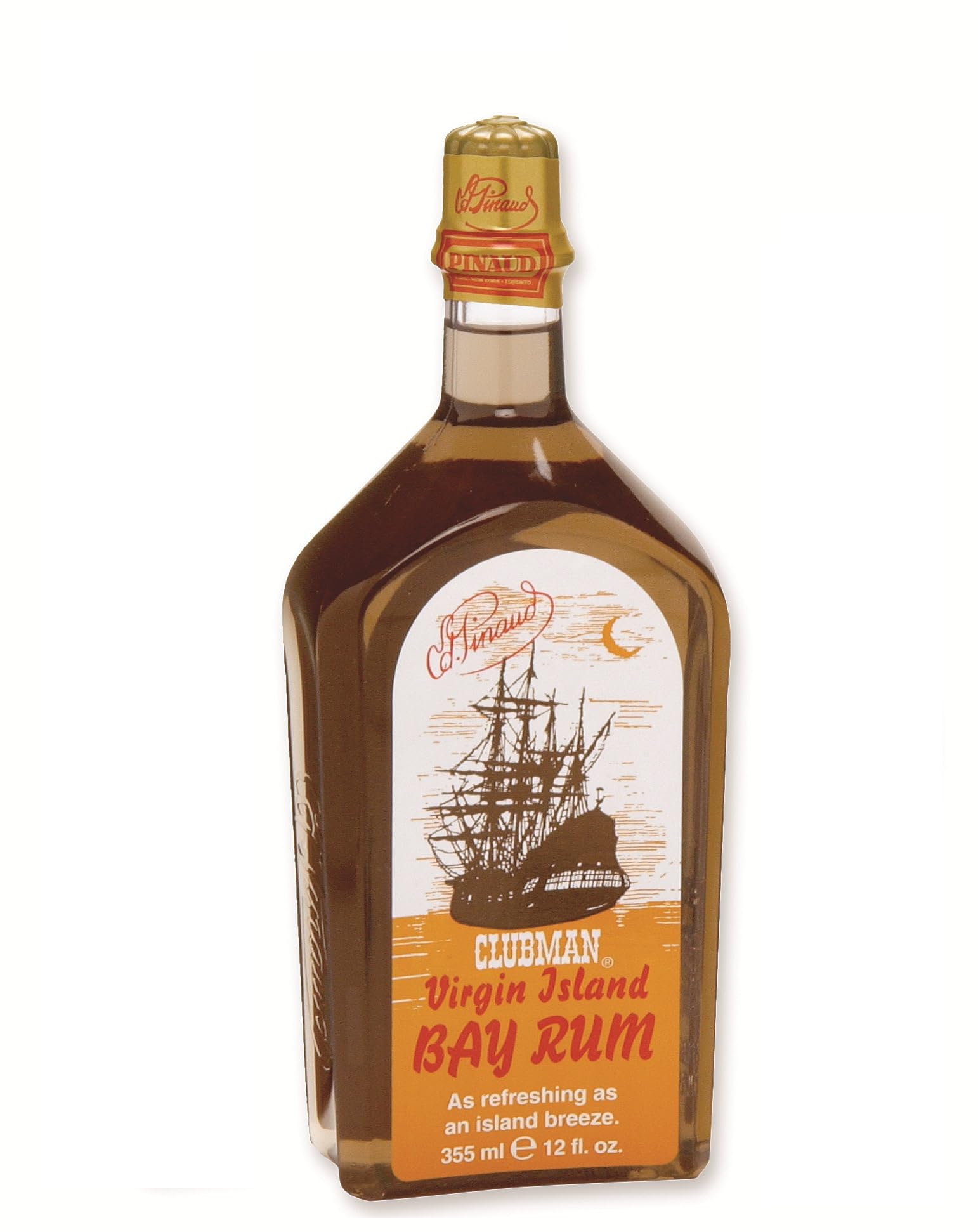 Clubman Pinaud Virgin Island Bay Rum After Shave Cologne – Classic After Shave Lotion for Men, Masculine Fragrance, 12 f